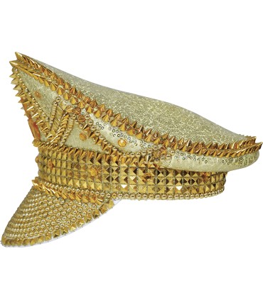 GORRA POLICIA ORO PEDRERIA